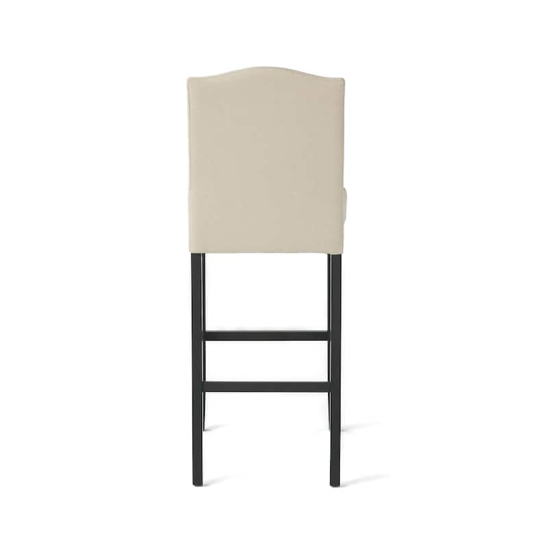 Logan 30-inch Fabric Backed Barstool by Christopher Knight Home (Set of 2) - 18.63" D x 22.00" W x 45.00" H