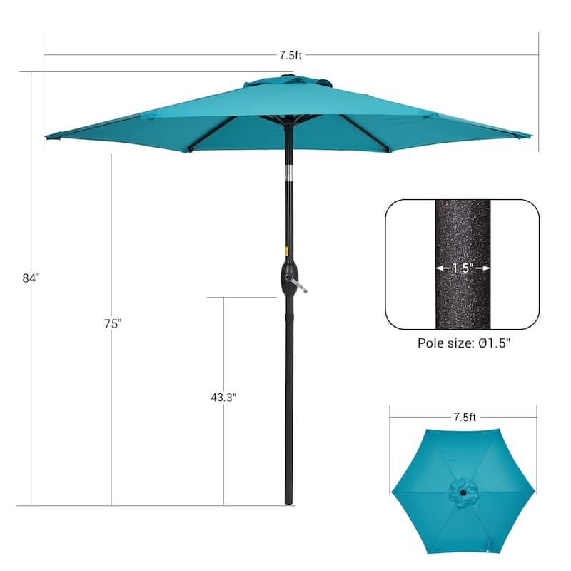 Outdoor Patio Umbrella with Metal Frame for Modern Patio Living