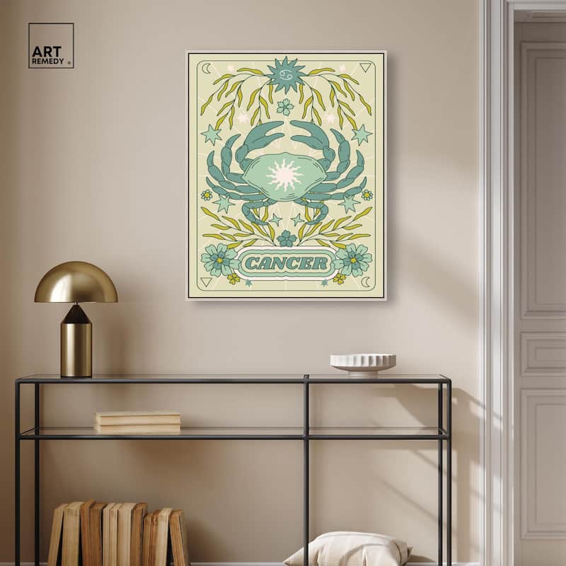 Cancer Stars Card Canvas by Art Remedy