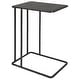 preview thumbnail 1 of 4, Uttermost 22905 12" Wide Iron, Plywood, and Stone End Table Black