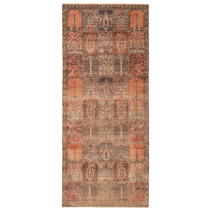 ECARPETGALLERY Hand-knotted Antalya Vintage Copper Wool Rug - 3'8 x 8'10 - Copper - 3'8 x 8'10