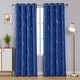 preview thumbnail 83 of 106, Deconovo Silver Line 52 Width Curtain Panel Pair (2 Panel) W52" x L108" - Royal Blue