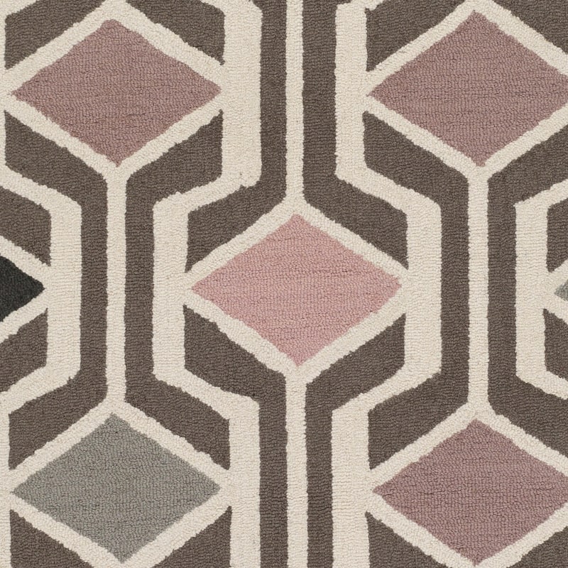 Pass Hand-Tufted Retro Geometric Wool Rug (7'6 x 9'6)