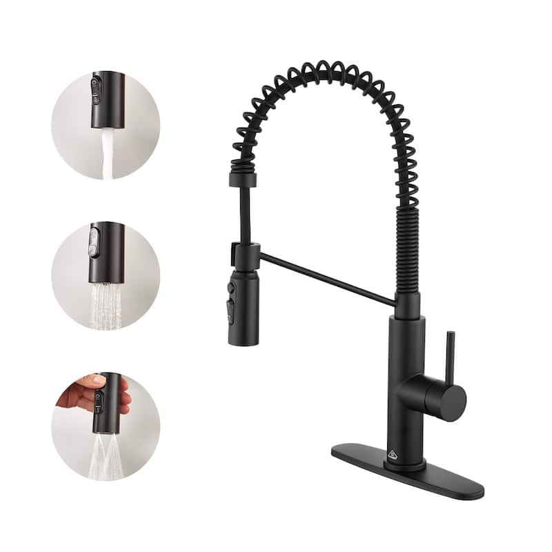 Single Handle Pull Down Sprayer Kitchen Faucet