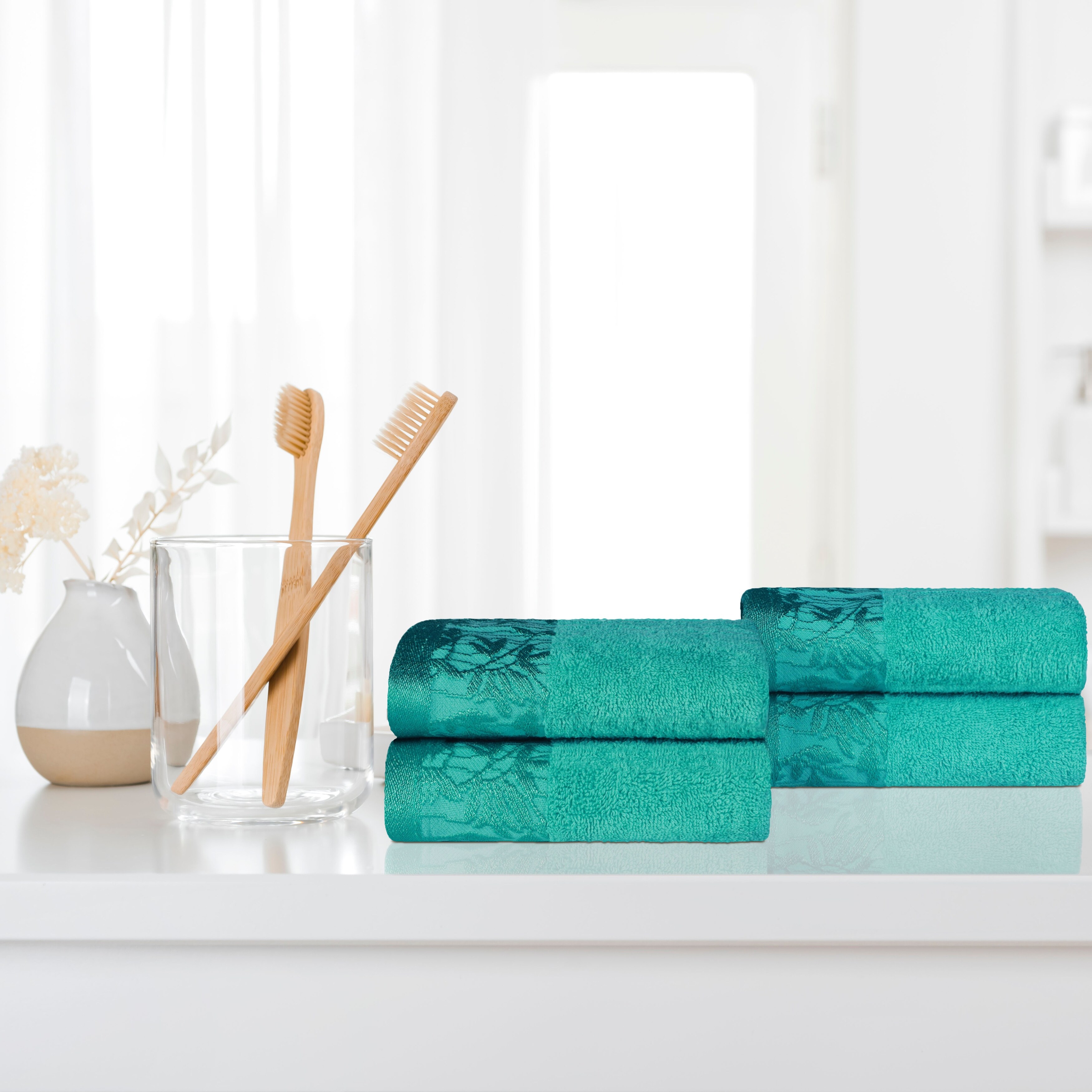 Dark teal bathroom hotsell towels