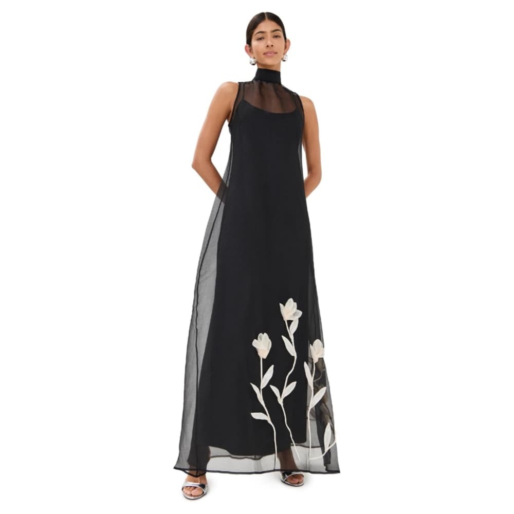 maxi navy blue dress Rihoas Navy Blue Satin Maxi Dress Spaghetti Strap Slip Dress for Prom Evening, Wedding Guest, Navy / M