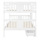 preview thumbnail 7 of 10, Multifunctional Bunk Bed With Storage,Full over Full Bunk Bed with Drawers and Ladder for Bedroom, Guest Room Furniture
