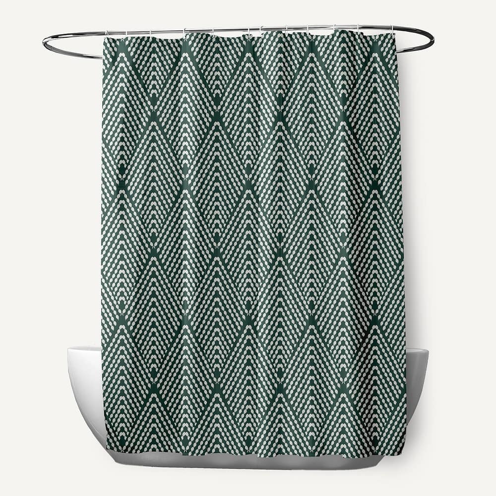 Lifeflor Geometric Print Shower Curtain