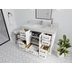 preview thumbnail 6 of 161, Willow Collection 48 in W x 22 in D x 36 in H Boston Single Bowl Sink Bathroom Vanity with Countertop