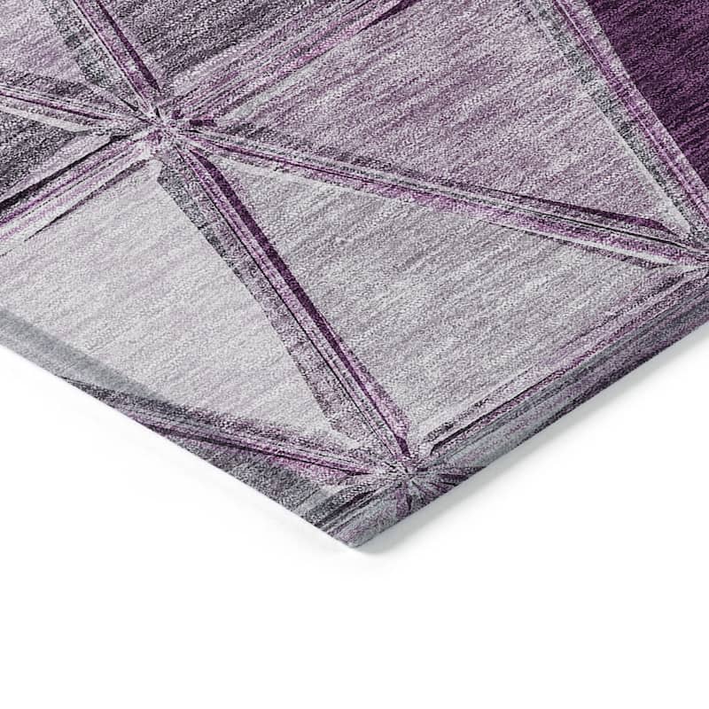 HomeRoots Geometric Transitional Rectangle Outdoor Rug