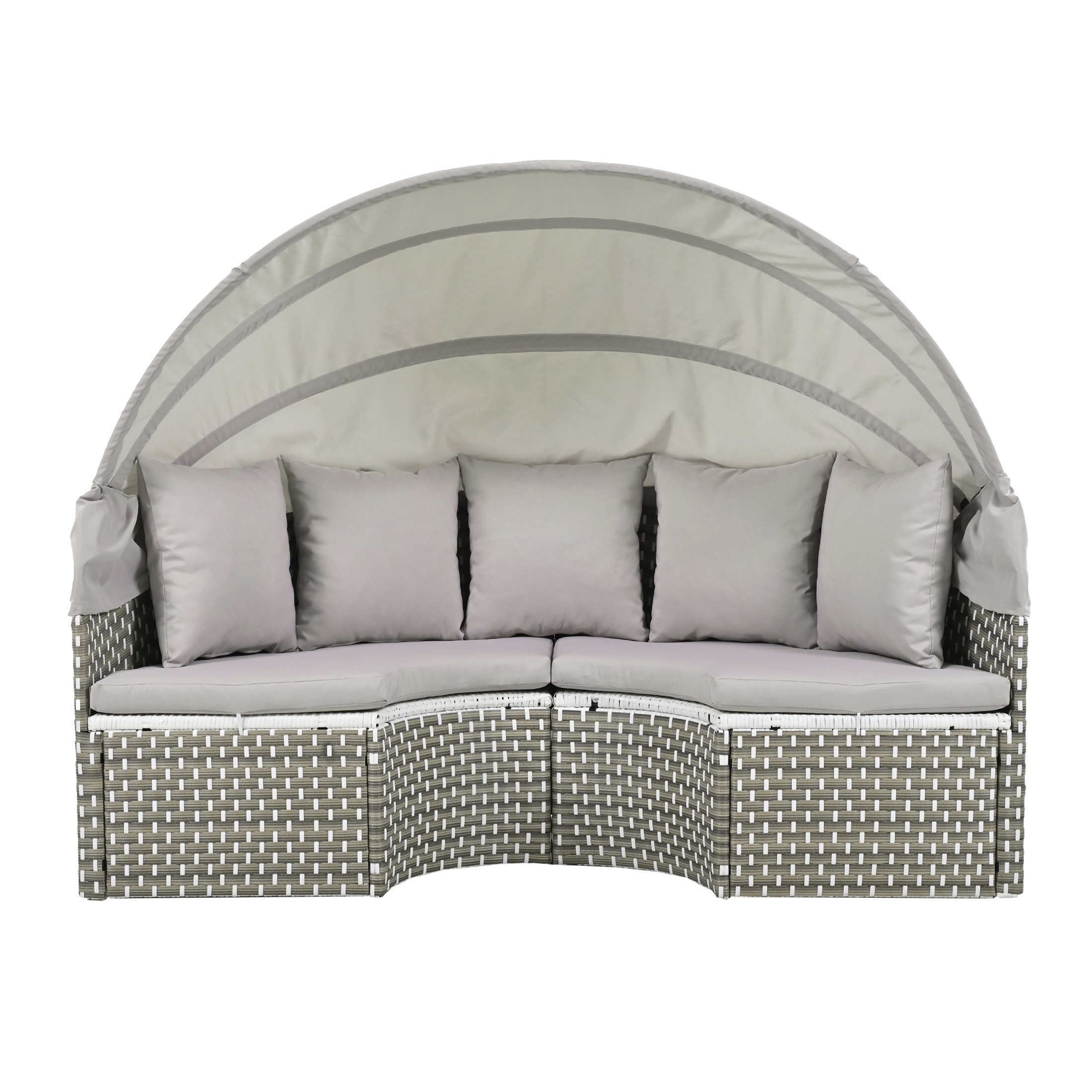 Patio Furniture Round Outdoor Sectional Sofa Set