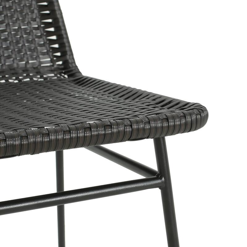 Madison Outdoor Rattan Dining Chair (Set of 2) by Christopher Knight Home