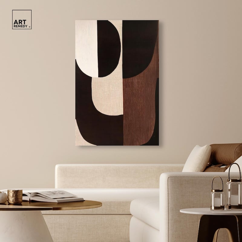 Quartet in Brown I Canvas by Art Remedy, Gallery Wrapped
