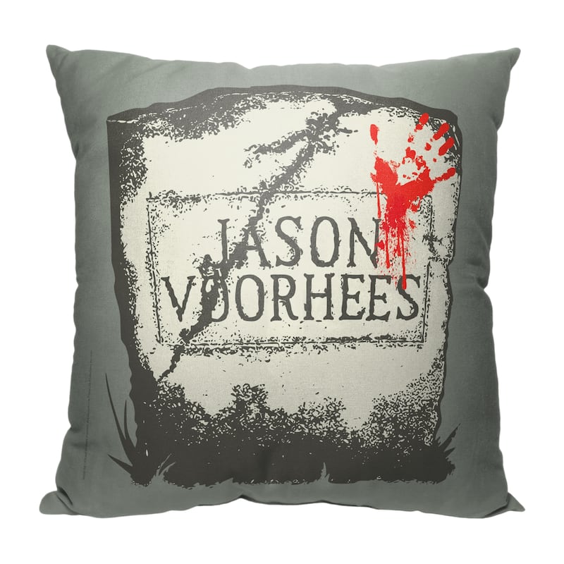 Warner Brothers Friday the 13th Voorhees Grave 18 Inch Throw Pillow
