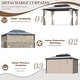 preview thumbnail 115 of 133, EROMMY Hardtop Gazebo,Outdoor Pergola with Double Roof & Netting & Curtains,Heavy Duty Canopy for Patio, Backyard, Pool party