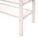 preview thumbnail 9 of 7, Full Size Loft Bed with 4-Tier Storage Shelves, Metal Bed with Full Length Guardrail, Kid's Bed for Bedroom, Pink