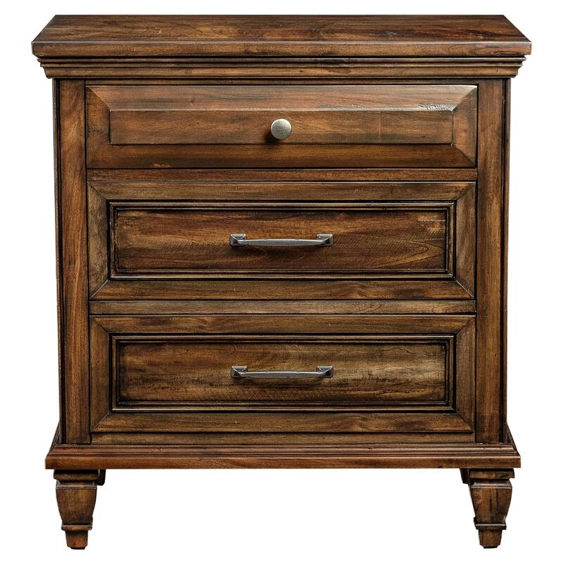 Avenue Farmhouse 3-drawer Bedroom Nightstand