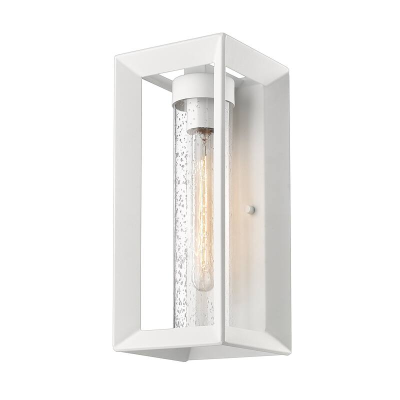 Smyth 14" Tall UV-coated Outdoor Wall Sconce with Glass Shade