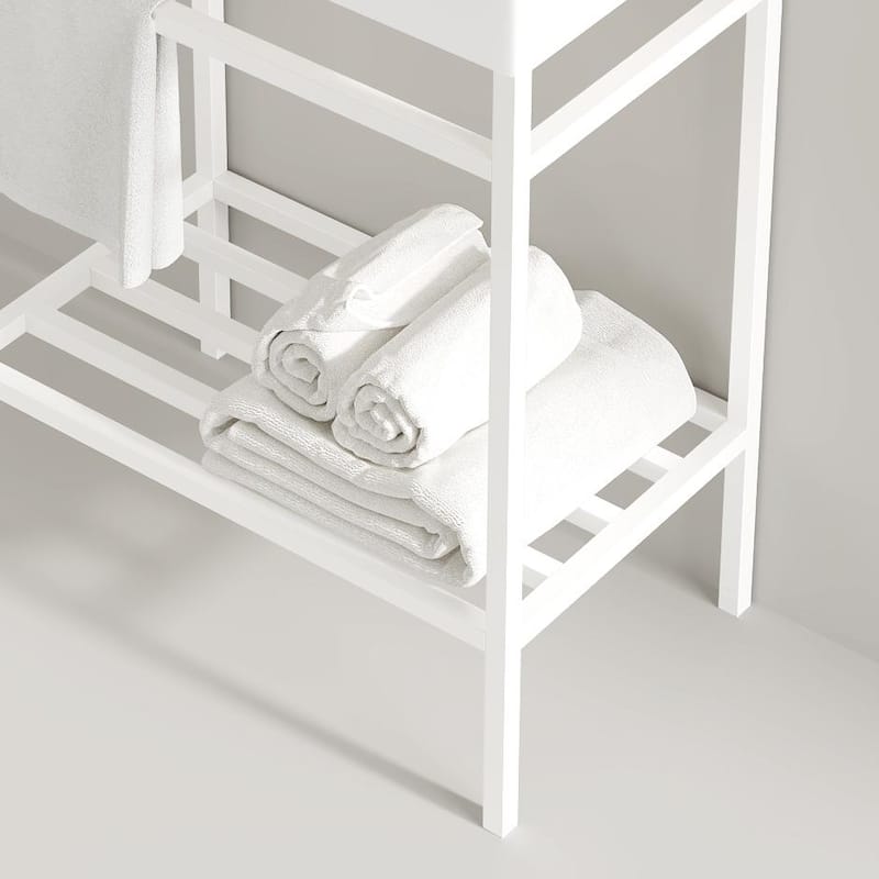 GDFStudio - Lofi 24" Freestanding Bathroom Iron Shelves, WITHOUT Basin
