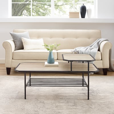 Middlebrook 44-inch Mixed Material Two-Tier Coffee Table