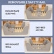preview thumbnail 17 of 22, Toddler Floor Bed with Removable Guard Rails for Kids Aged 1-6 Years