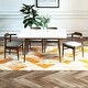 preview thumbnail 3 of 4, Zolan Modern Solid Wood Dining Table and Chair Set 5 Piece Dining Room Furniture Set
