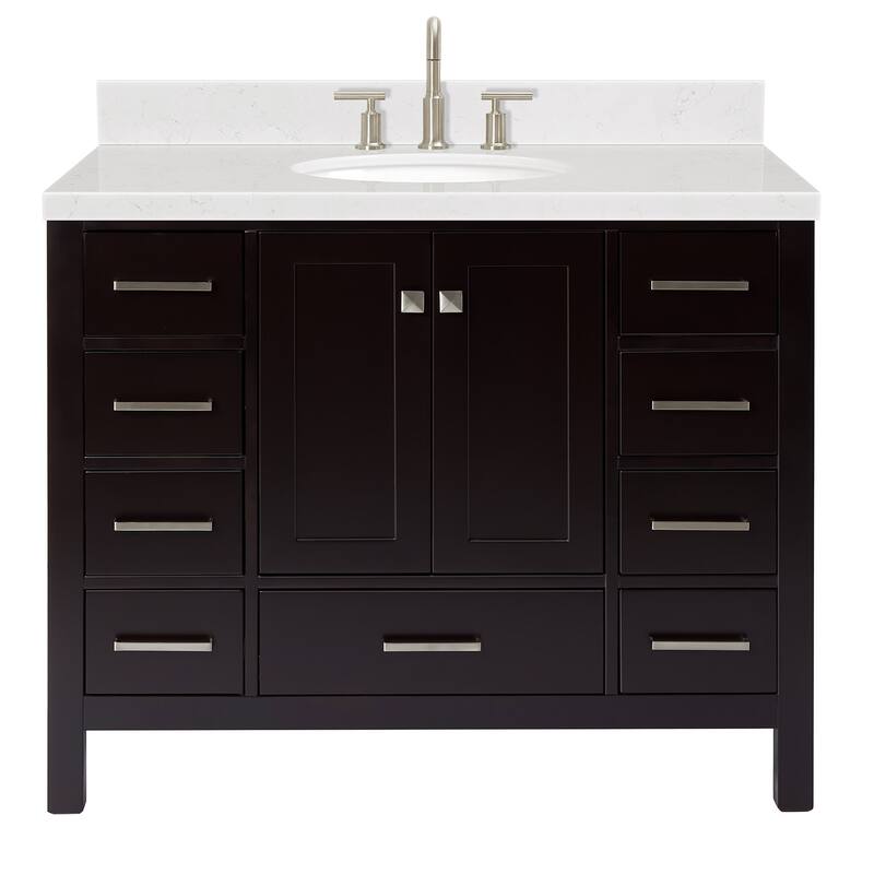 Ariel A042SCQOVO Cambridge 43" Free Standing Single Basin Vanity Set