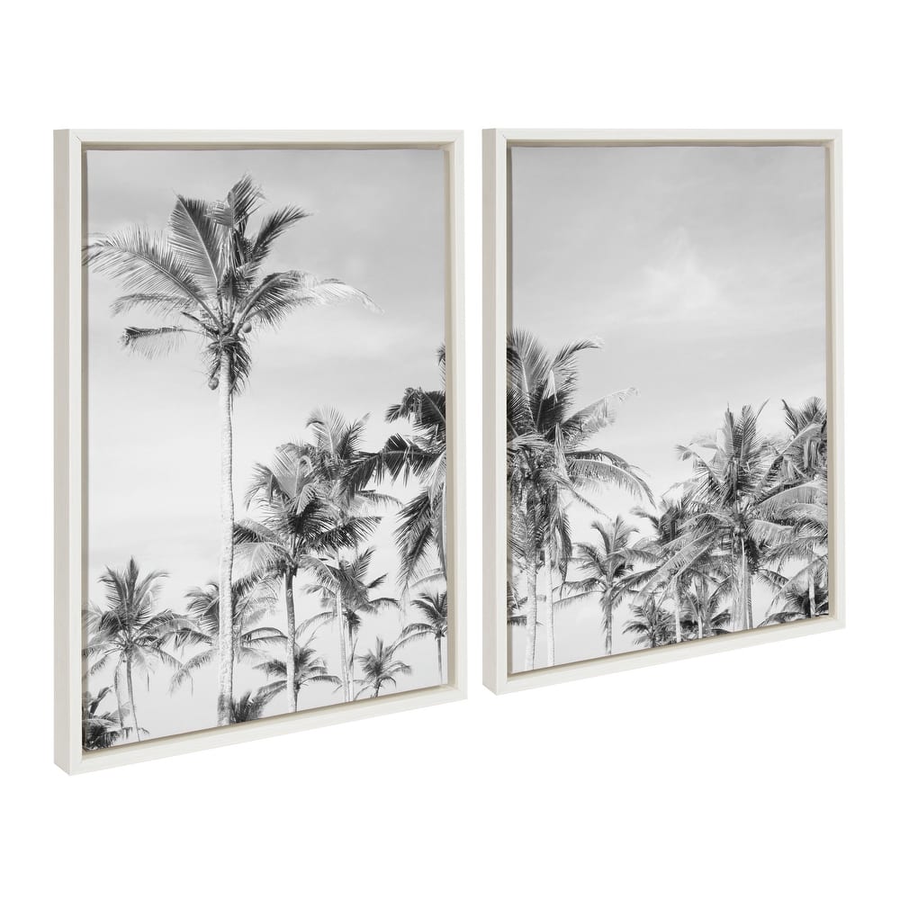 Kate and Laurel Coastal Framed Canvas Set by The Creative Bunch Studio