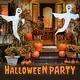 preview thumbnail 4 of 2, Halloween Tree Wrap Ghost Decoration, 2 Pack 50" Halloween Cute Ghost