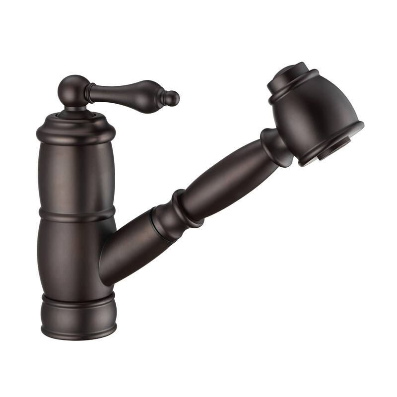 Whitehaus Vintage III Plus 1.5 GPM Single Hole Pull Out Kitchen Sink