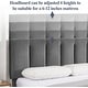 preview thumbnail 42 of 123, Javlergo Bed Frame with Storage Drawers Upholstered Platform Bed Frame with Adjustable Headboard