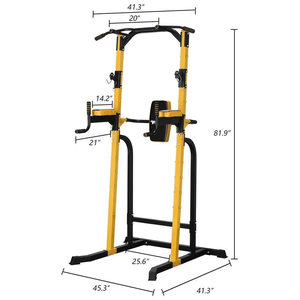 Ainfox power tower capacity 550 lbs 2025 pull up bar tower dip stands fitness
