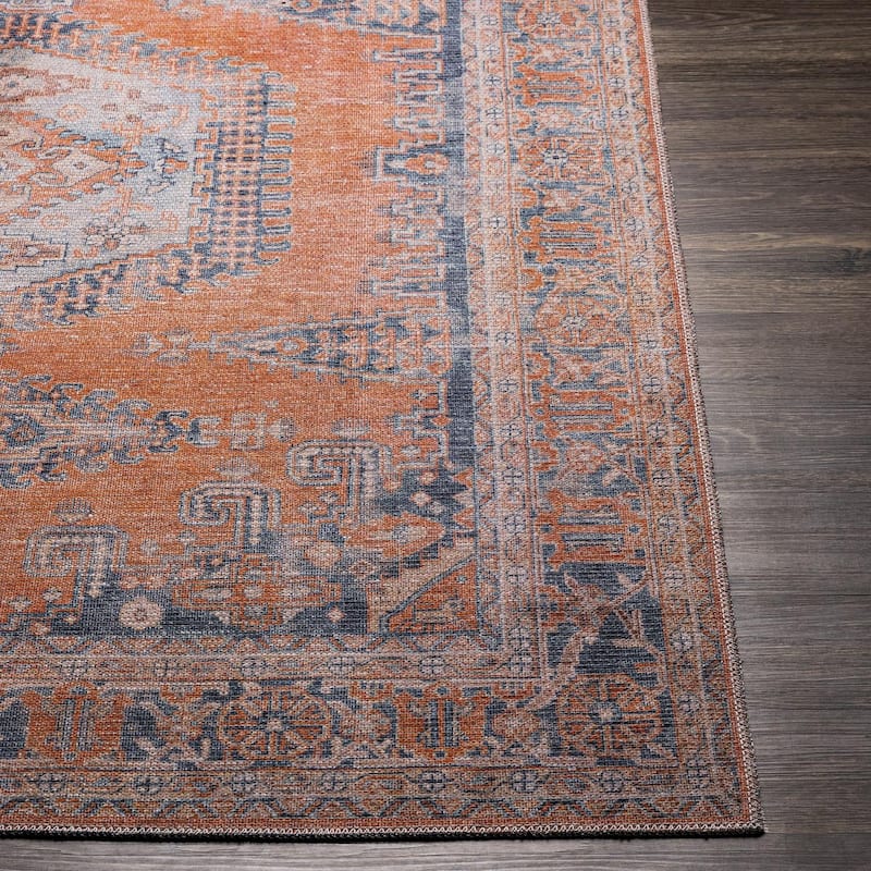 Livabliss Colin Traditional Washable Area Rug.