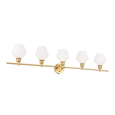 Carson Carrington Ullerslev 5-Light Clear Frosted Wall Sconce