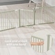 preview thumbnail 28 of 27, Baby Playpen & Baby Gate for Toddler and Babies, Foldable Wooden Large Shape Playpen with Locking Gate by Comfy Cubs