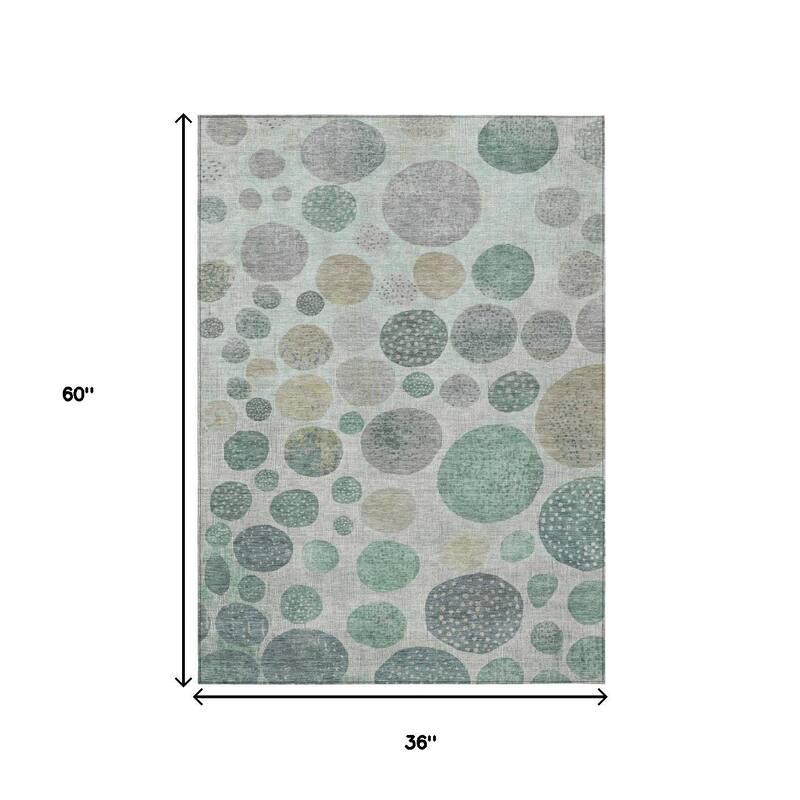 HomeRoots Geometric Transitional Rectangle Outdoor Rug