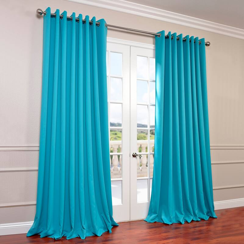 Exclusive Fabrics Extra Wide Room Darkening Grommet Curtain Panel - 100 x 108