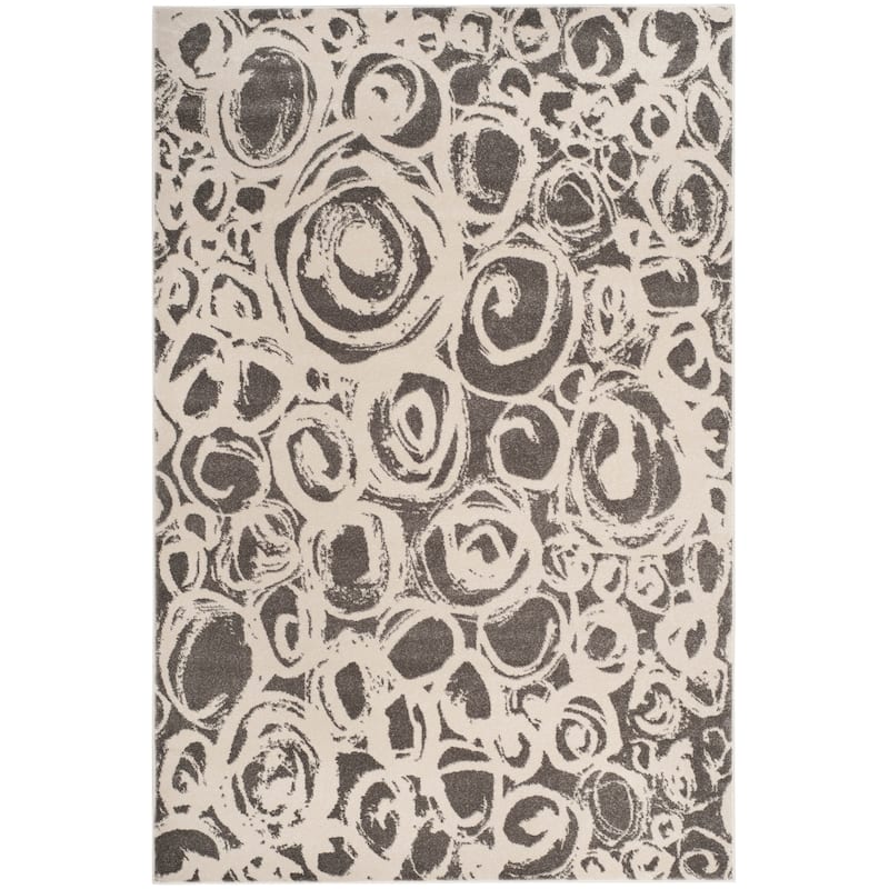 SAFAVIEH Porcello Casiana Modern Rug - 5'3" x 7'7" - Dark Grey/Ivory