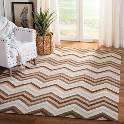 SAFAVIEH Handmade Flatweave Dhurries Manetta Modern Wool Rug