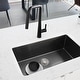 preview thumbnail 15 of 15, STYLISH 30 inch Graphite Black Stainless Steel 16G Undermount Kitchen Sink - 30" x 18" x 9"