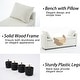 preview thumbnail 8 of 48, Storage Bench for Bedroom, 60" End of Bed Bench for King Size Bed Modern Upholstered Long Bench with Tufted Arm