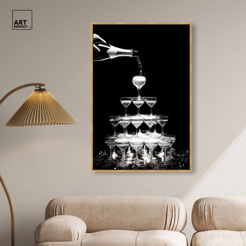 Flow of Fizz Canvas by Art Remedy