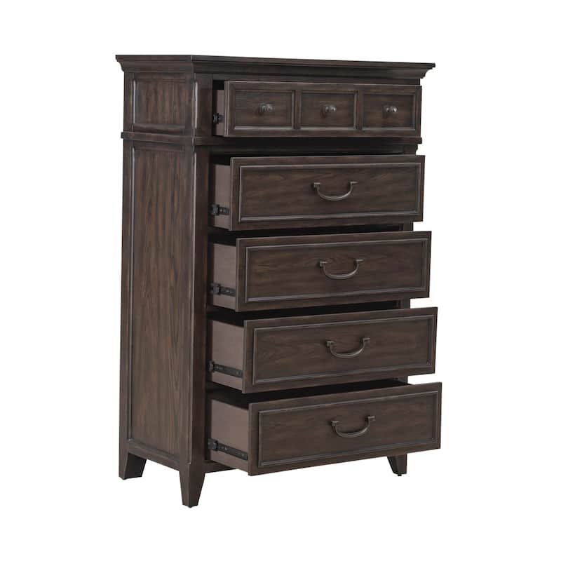 Liberty Furniture Paradise Valley Queen Uph Bed, Dresser & Mirror, Chest