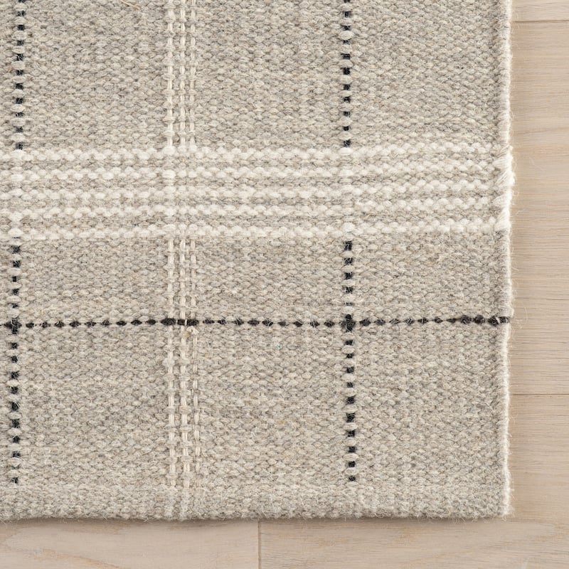 Nate Berkus Downing Plaid Wool Cozy Area Rug