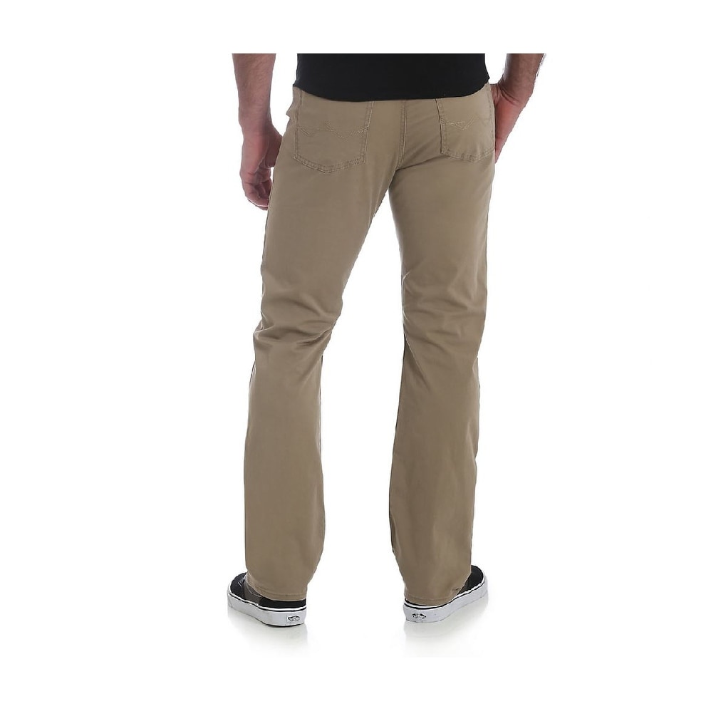 wrangler men's straight fit five pocket pant