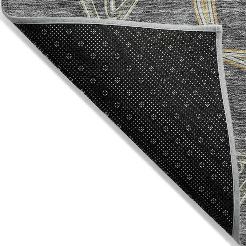 Machine Washable Indoor/ Outdoor Transitional Links Chantille Rug