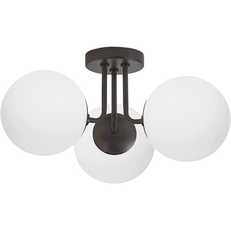 3 light black ceiling light fixture vintage close to ceiling light with frosted glass shade
