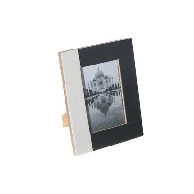 8X10 Black & White Inlay Photo Frame