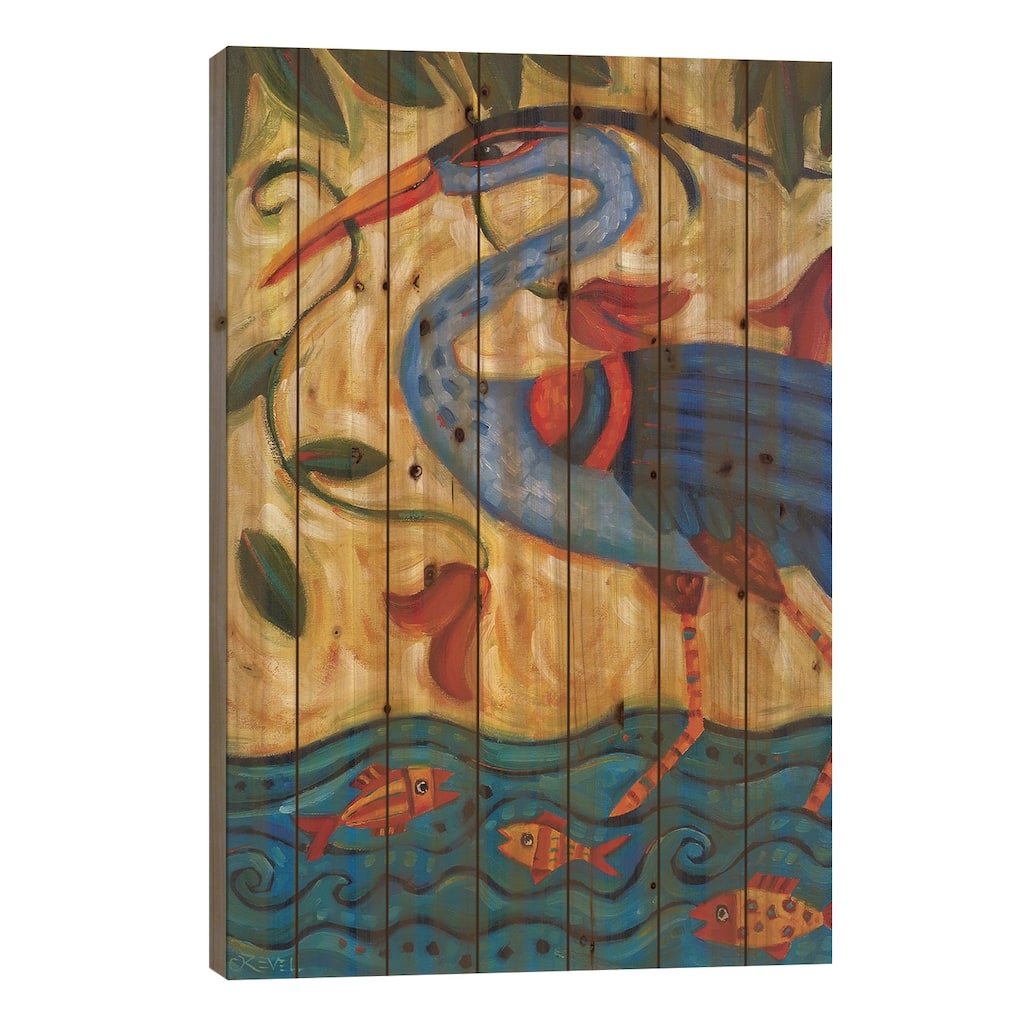 Coming To Me Print On Wood by Cindy Revell - Multi-Color