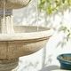 preview thumbnail 17 of 36, Glitzhome 45.25"H Oversized 3-Tier Pedestal Ceramic Resin Outdoor LED Fountain